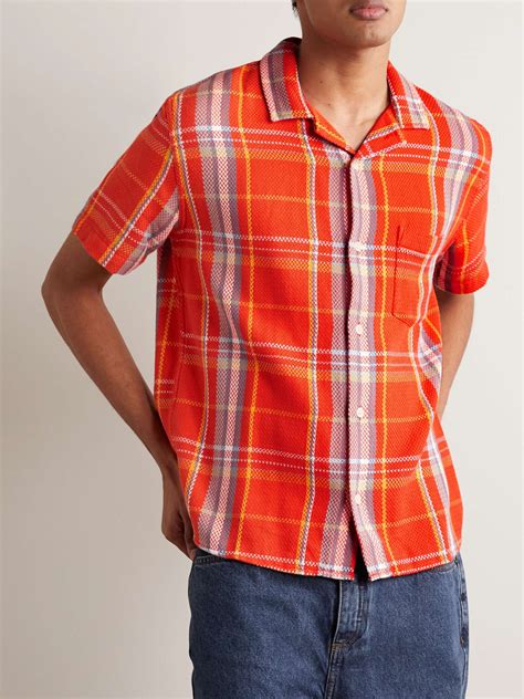 mr porter checked cotton shirt